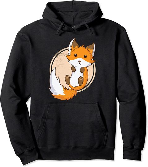 Discover Cute Fox Pullover Hoodie