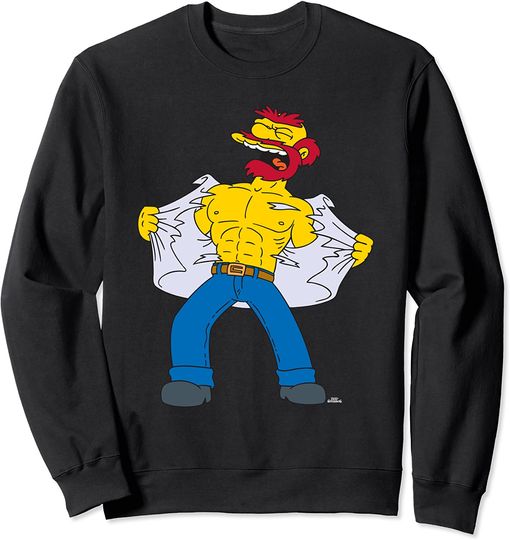 Discover The Simpsons Groundskeeper Willie Tears Off Sweatshirt Sweatshirt