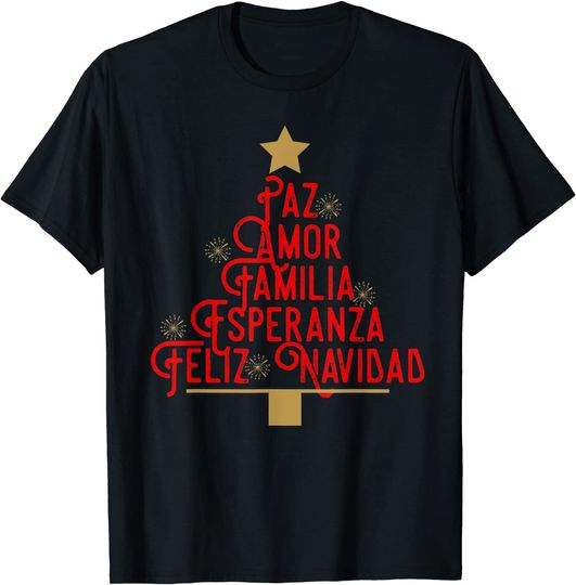 Discover Feliz Navidad Familia Christmas T Shirt