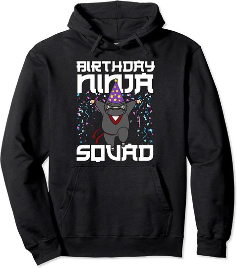 Discover Birthday Ninja Hoodie Birthday Ninja Squad