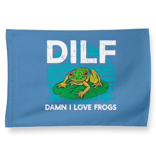 Discover Dilf-damn I Love Frogs, Frog-amphibian Lovers House Flag