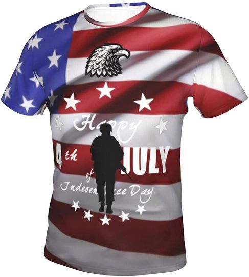 Discover American Eagle 3D Patriots United State Flag Shirt