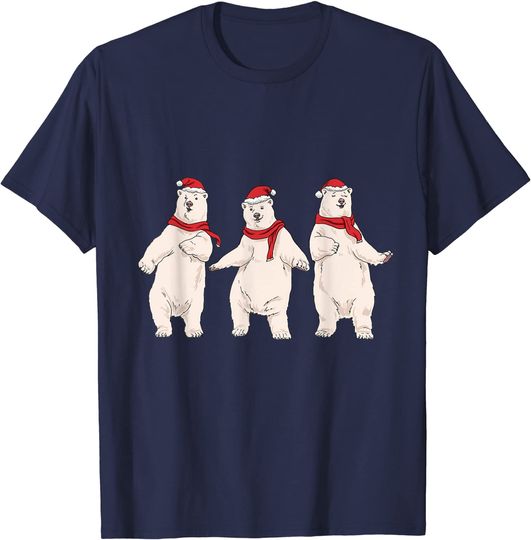 Discover Dancing Christmas Polar Bears Family Christmas Gift T-Shirt