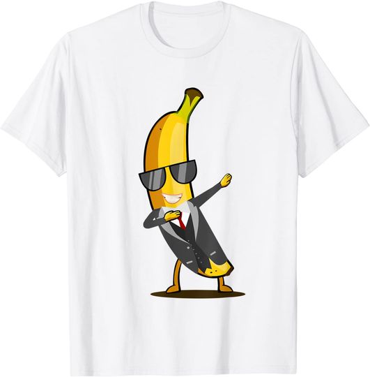 Discover Fruit Face T-shirt Cool Banana in suit - Dab Funny Dancing Fruit and sunglasses