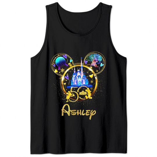 Discover Walt Magic World 50th Anniversary Family Matching Tank Tops