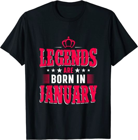 Discover Legends are Born January T-Shirt