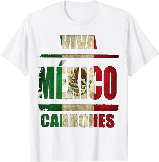 Discover VIva Mexico Cabrones and christmas mexico Tshirt T-Shirt