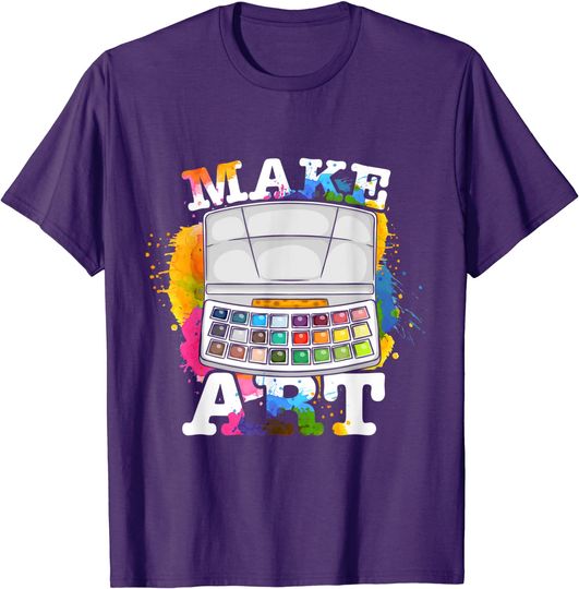 Discover Splatter T-Shirt Watercolor Paint Brush Artist Painter Art