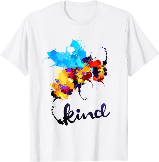 Discover Splatter T-Shirt Bee Kind Paint Splatter Bullying Prevention Anti-Bullying
