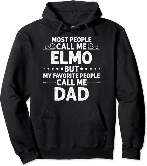 Discover Elmo Hoodie Gift Name Funny Father's Day Personalized Men Dad