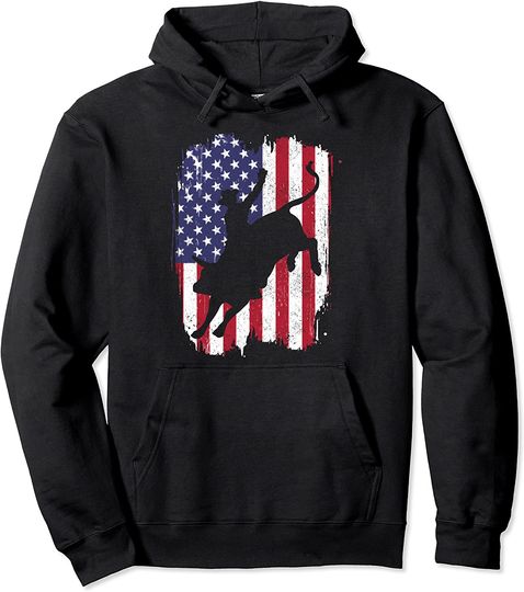 Discover Patriotic Rodeo Bull Rider Gift Hoodie