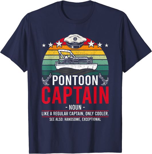 Discover Pontoon Captain T-Shirt I'm The Pontoon Boat Captain