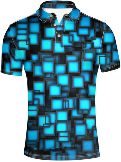 Discover Fashion Adult Men's Casual Aloha Polo Shirt