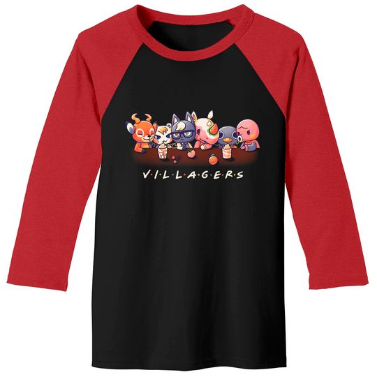 Discover Villagers Animal Crossing Baseball Tee