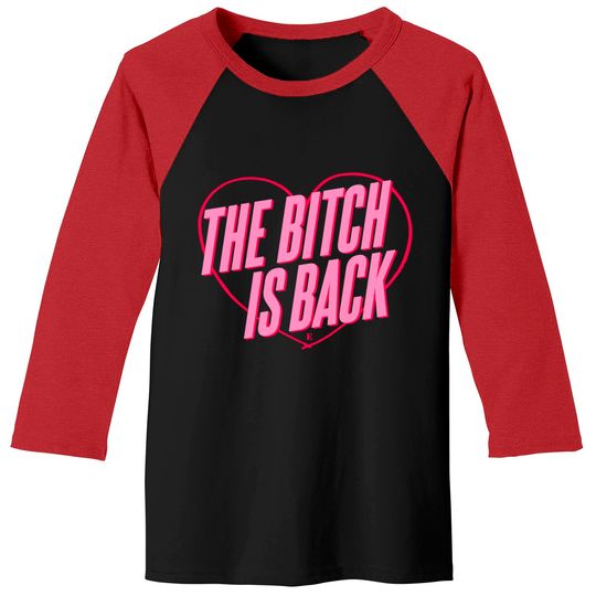 Discover Elton John The Bitch Is Back Heart Baseball Tee