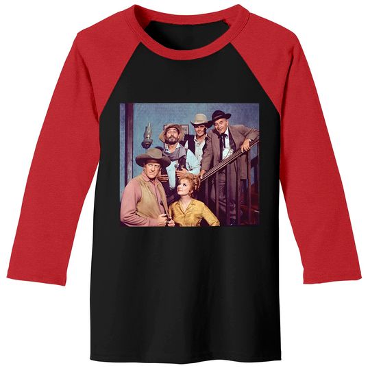 Discover Gunsmoke Cast Baseball Tee