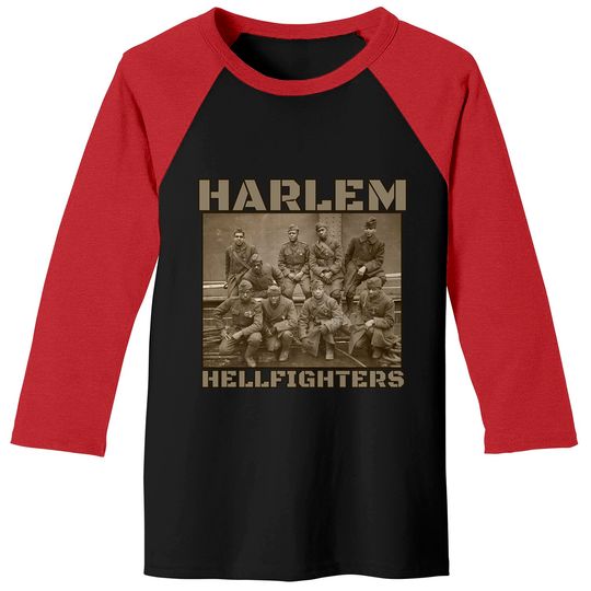Discover Black Military History Usa Black History Harlem Hellfighters Baseball Tee