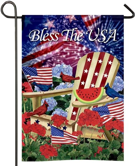 Discover God Bless America Garden Flag USA Flag, Outdoor Yard Garden Flags Patriotic Decor for Outside Patio Lawn