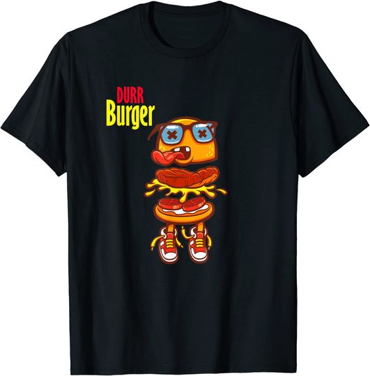 Discover Cool Durr Cute Funny Silly Epic Burger Gaming T-Shirt T-Shirt