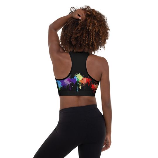 Discover Love is Love LGBTQ+ Gay Pride Padded Sports Bra