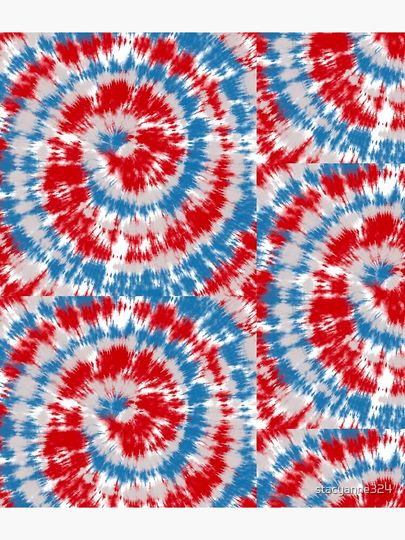 Discover Tie Dye Neck Gator Red White Light Blue Patriotic Tie Dye Backpack