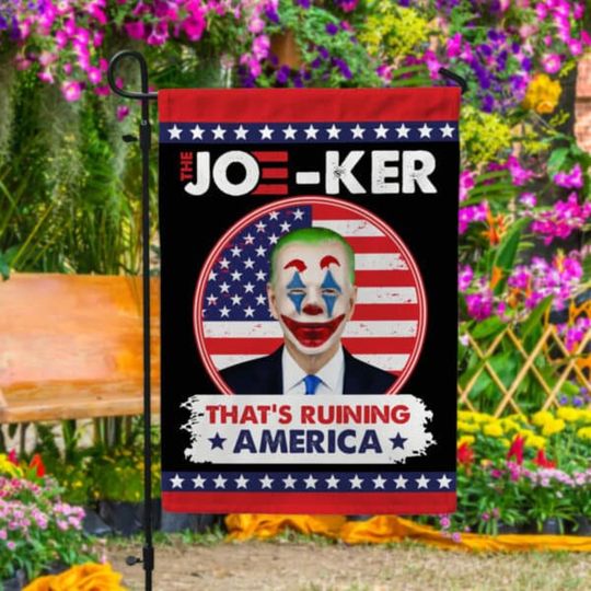 Discover Halloween Anti Biden Garden Flag
