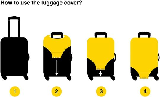 Discover Suitcase Covers Travel Luggage Protector Trolley Luggage Case