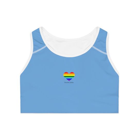 Discover I'm Not Picky Pride LGBTQA+ Sports Bra