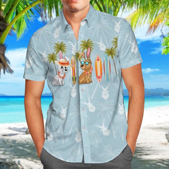 Discover Rabbit Hawaiian Shirt/Shorts