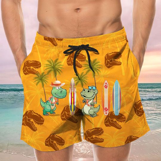 Discover Dinosaur Hawaiian Shirt/Man Shorts