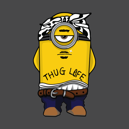 Discover Minion Thug Life - 90s Rap And The Minions - T-Shirt