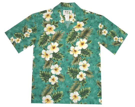 Discover Hibiscus Panel Hawaiian Shirt