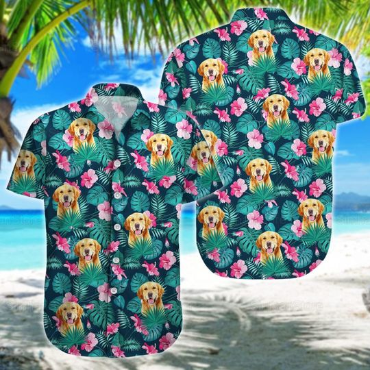 Discover Golden Retriever Hawaiian Shirt
