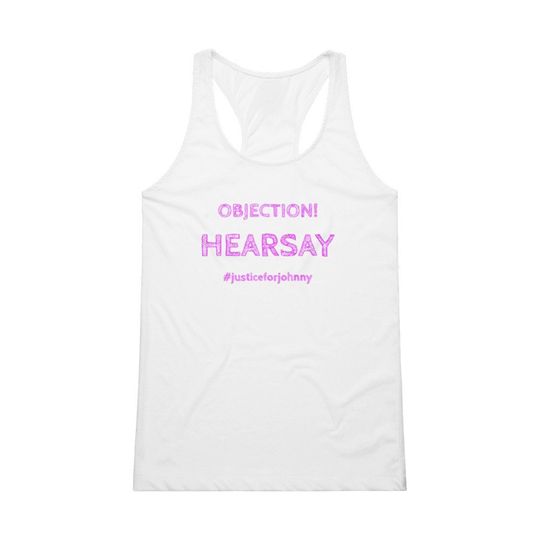 Discover Objection Hearsay Vest Top - #Justiceforjohnny - Johnny Depp Tank top