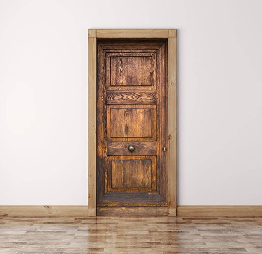 Discover Vintage Peel and Stick Vinyl Door Decal