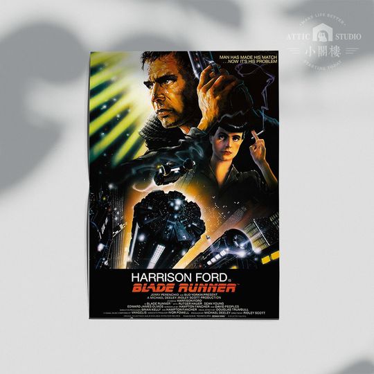 Discover 1982 Blade Runner - Vintage Movie Film Poster