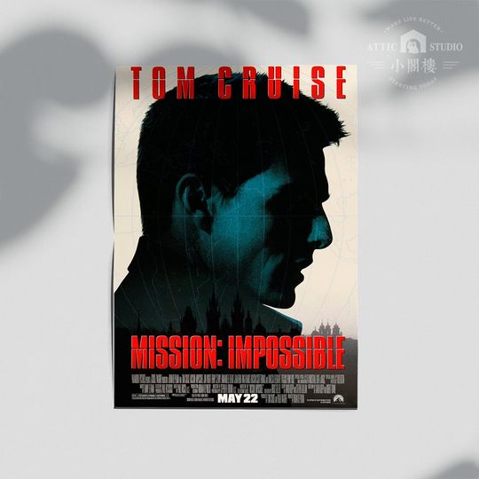 Discover 1996 Mission Impossible - Vintage Movie Film Poster