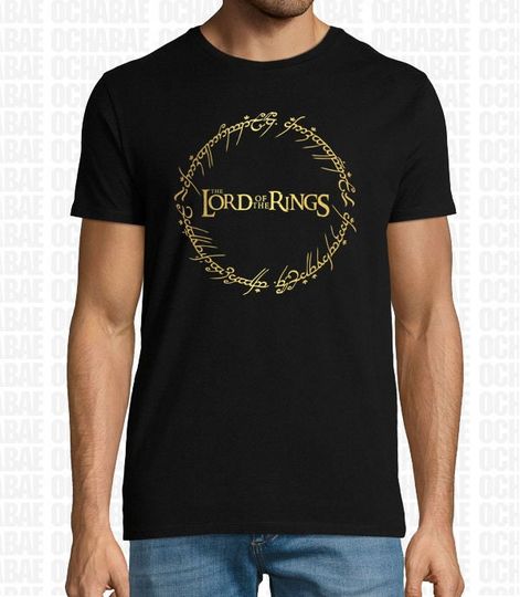Discover Lord of the rings one ring and logo Tshirt