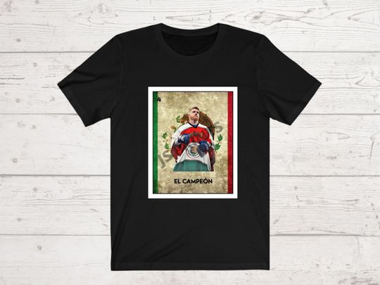 Discover Canelo Alvarez Mexican Loteria T-Shirt