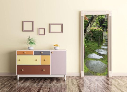 Discover Garden Self-Adhesive Door Mural