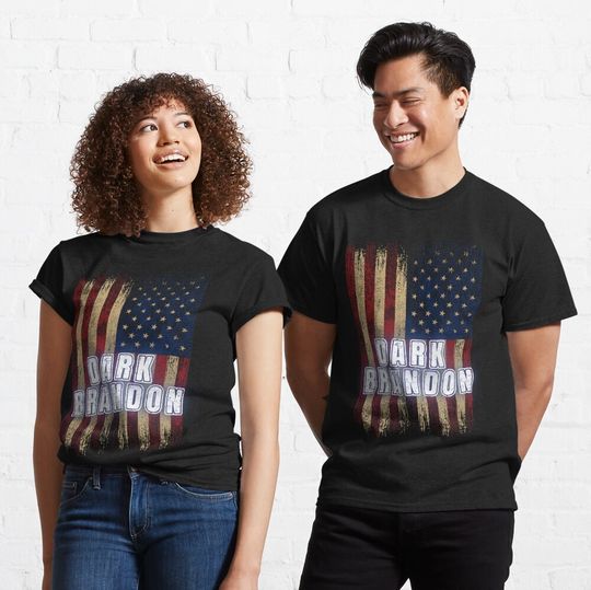 Discover Dark Brandon Rising Joe Biden Funny Political T-Shirt