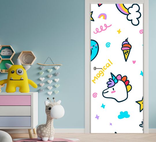 Discover Magic Land Vinyl Door Decal