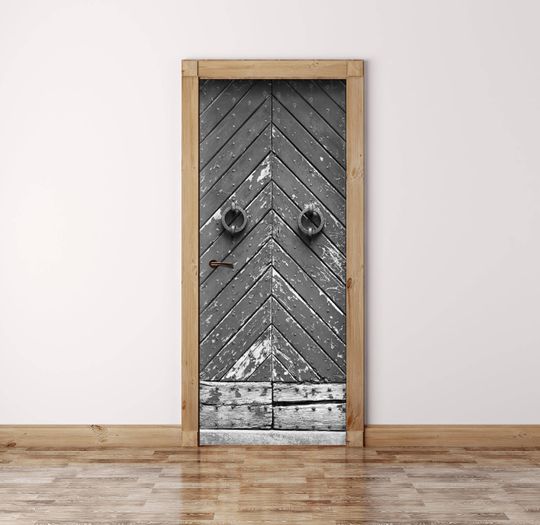 Discover Vintage Self-Adhesive Vinyl Door Sticker
