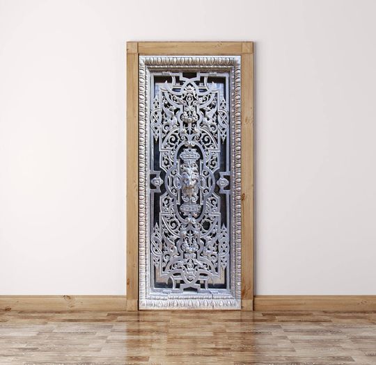 Discover Iron Self-Adhesive Door Decal