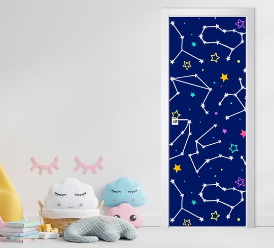 Discover Galaxy Vinyl Door Decal Sticker