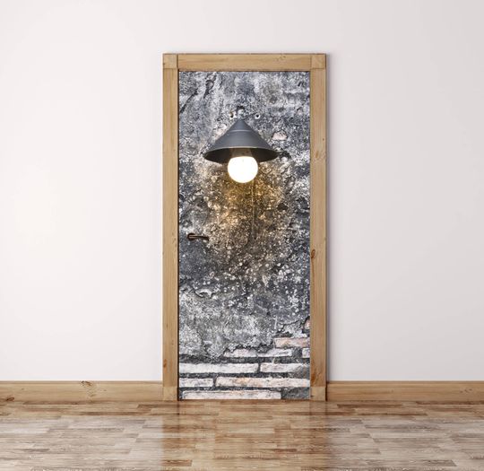 Discover Rustic Peel and Stick Vinyl Door Sticker