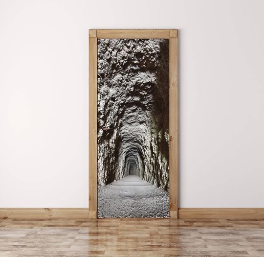 Discover Cave Trail Peel and Stick Door Sticker