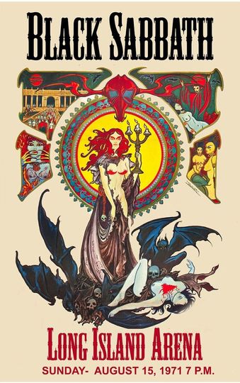 Discover Black Sabbath 1971 Concert Poster