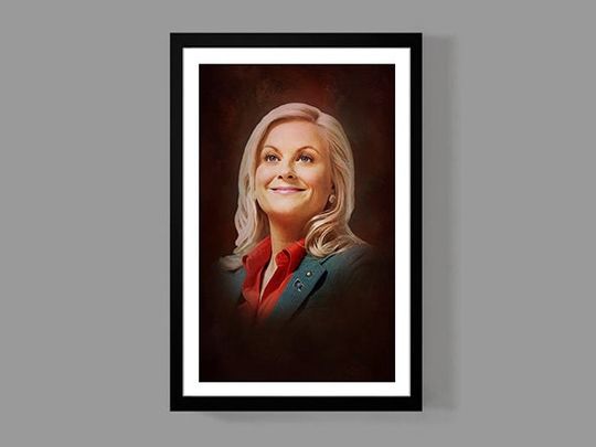 Discover Leslie Knope Painting Parks and Recreation Poster