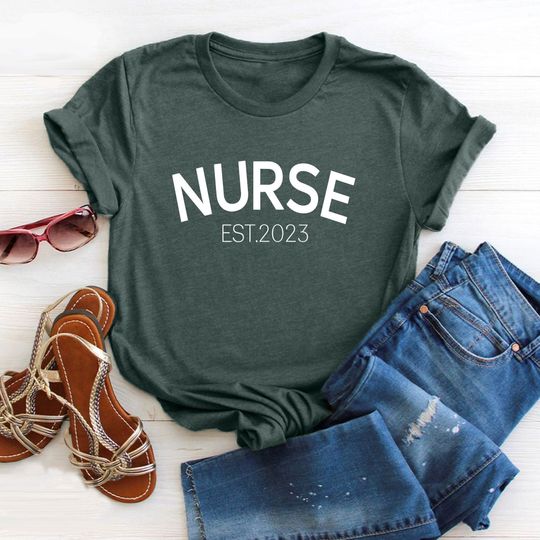 Discover Nurse Graduation Shirt, Nurse Est 2023 T-Shirt